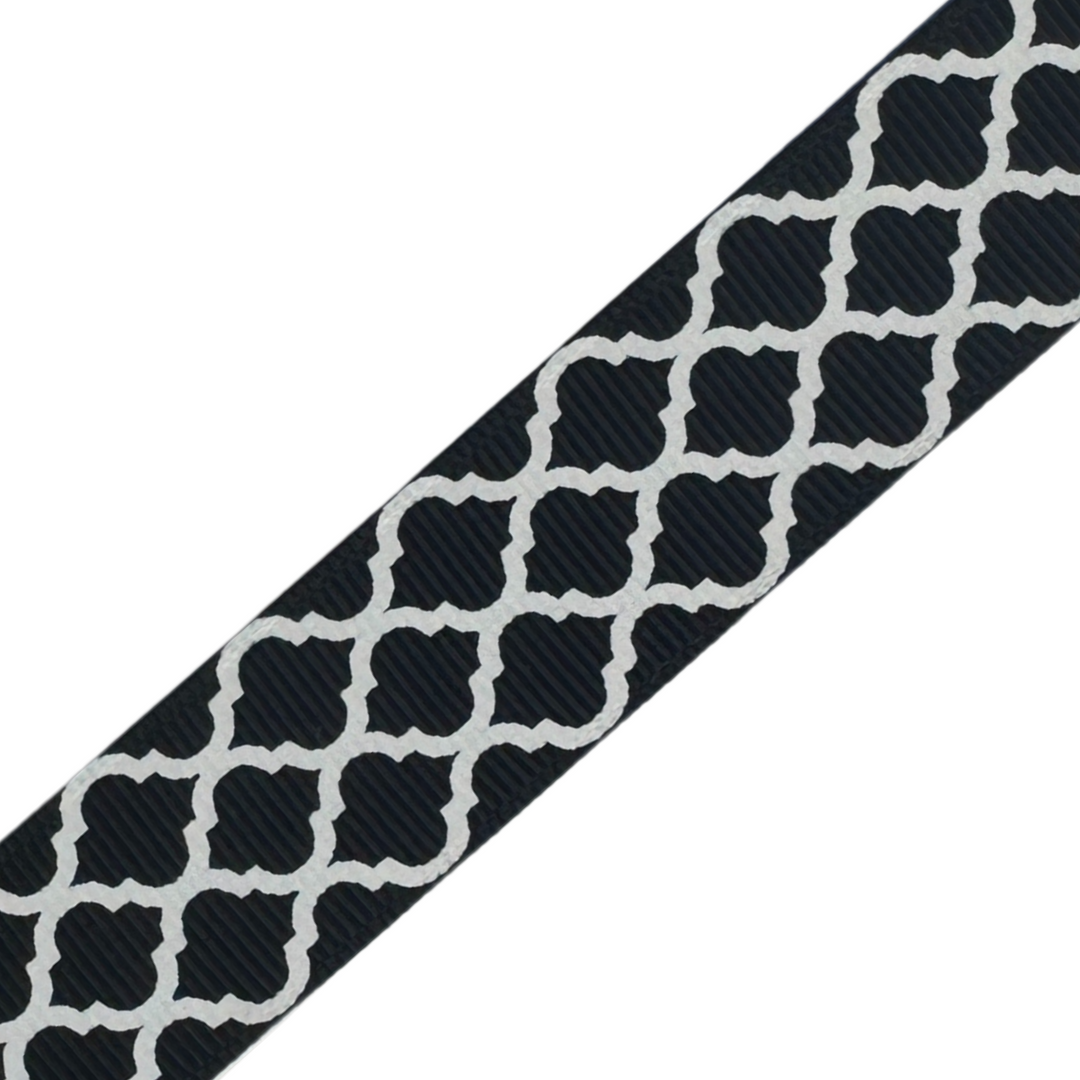Moroccan Tile Black Interchangeable Visor Band