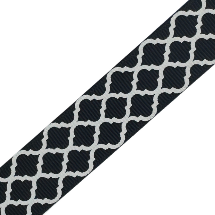 Moroccan Tile Black Interchangeable Visor Band