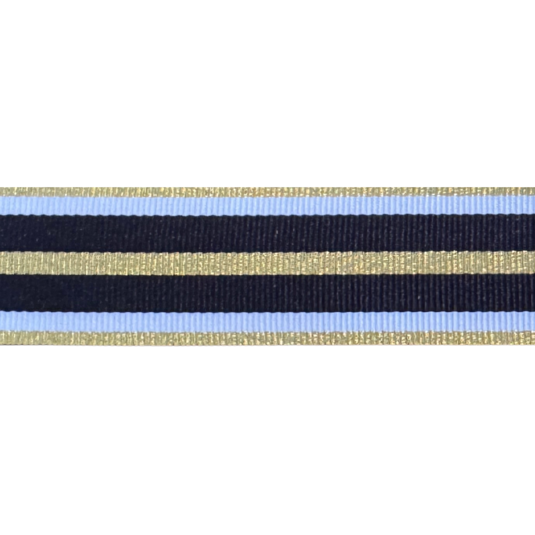 Shimmer Black & Gold Stripe Interchangeable Visor Band