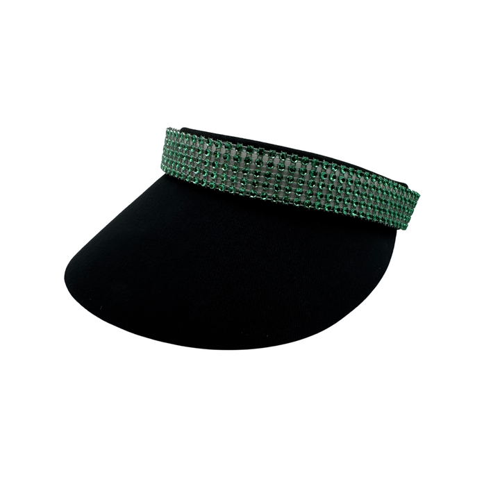 Emerald Crystal Bling Interchangeable Visor Band
