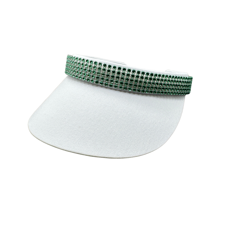 Emerald Crystal Bling Interchangeable Visor Band