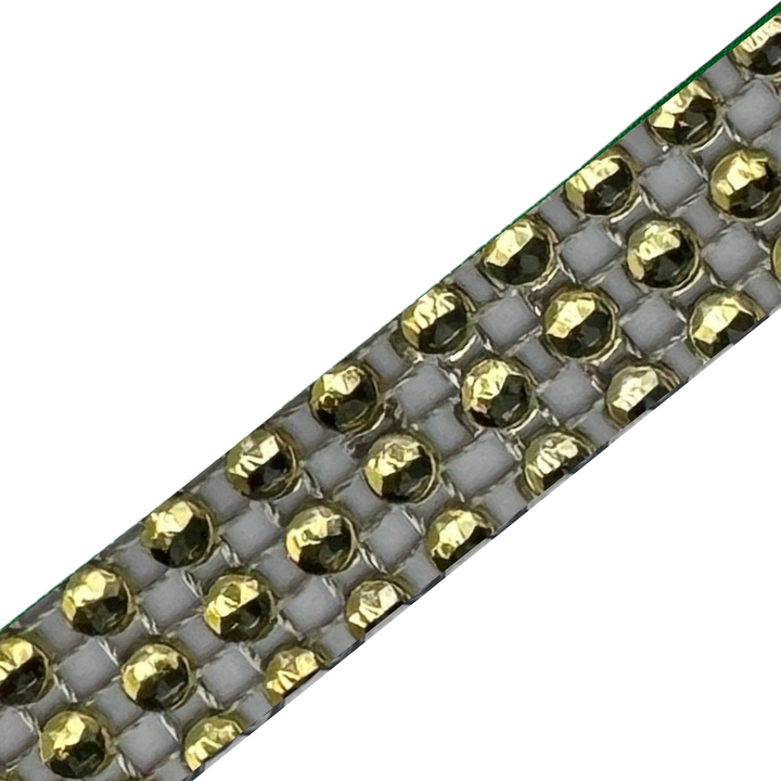 Crystal Skinny Bling Gold  Interchangeable Visor Band