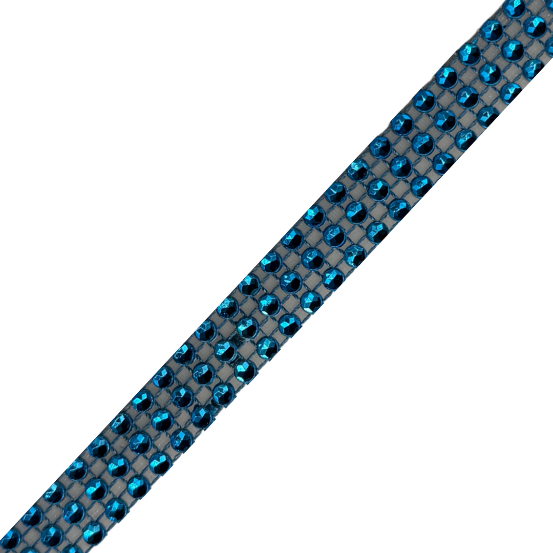Crystal Bling Skinny Deep Blue Interchangeable Visor Band