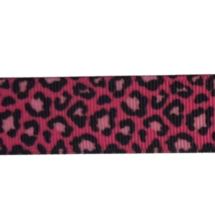 Playful Pink Cheeta Interchangeable Visor Band