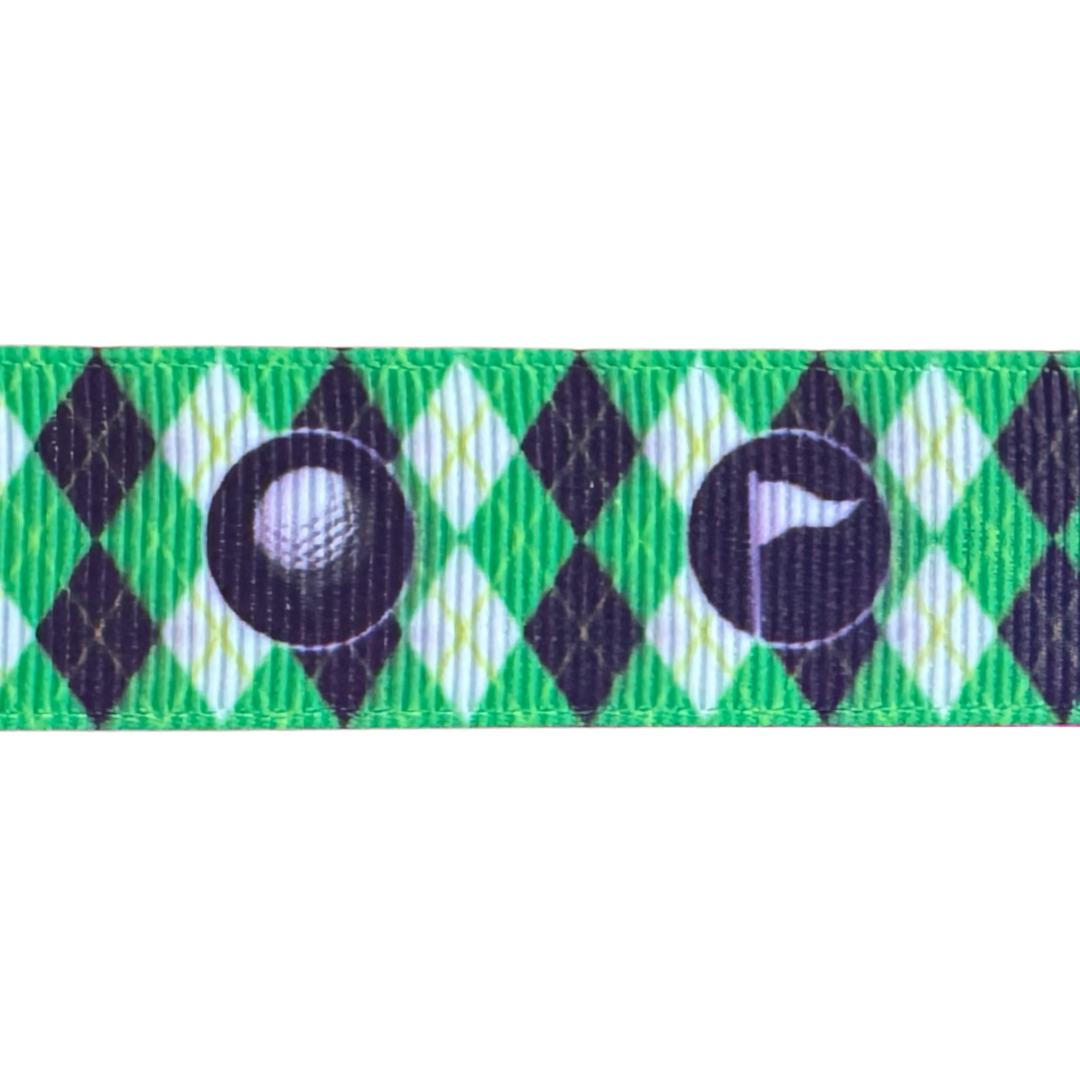 Sweet Tee Argyle Green Interchangeable Visor Band