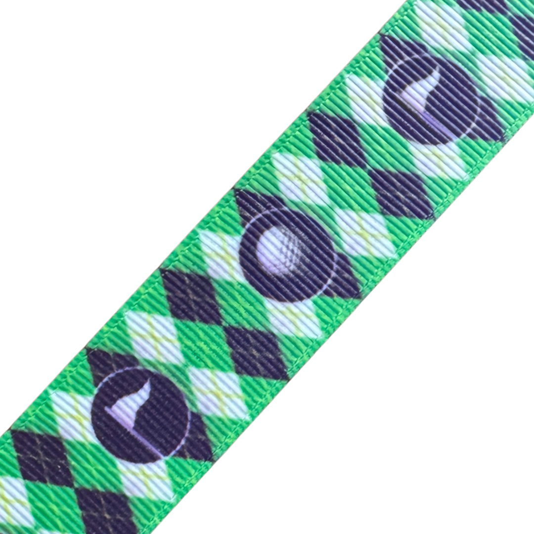 Sweet Tee Argyle Green Interchangeable Visor Band