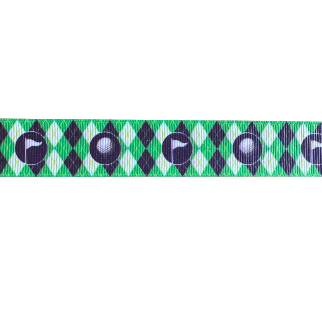Sweet Tee Argyle Green Interchangeable Visor Band