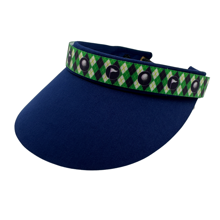 Sweet Tee Argyle Green Interchangeable Visor Band