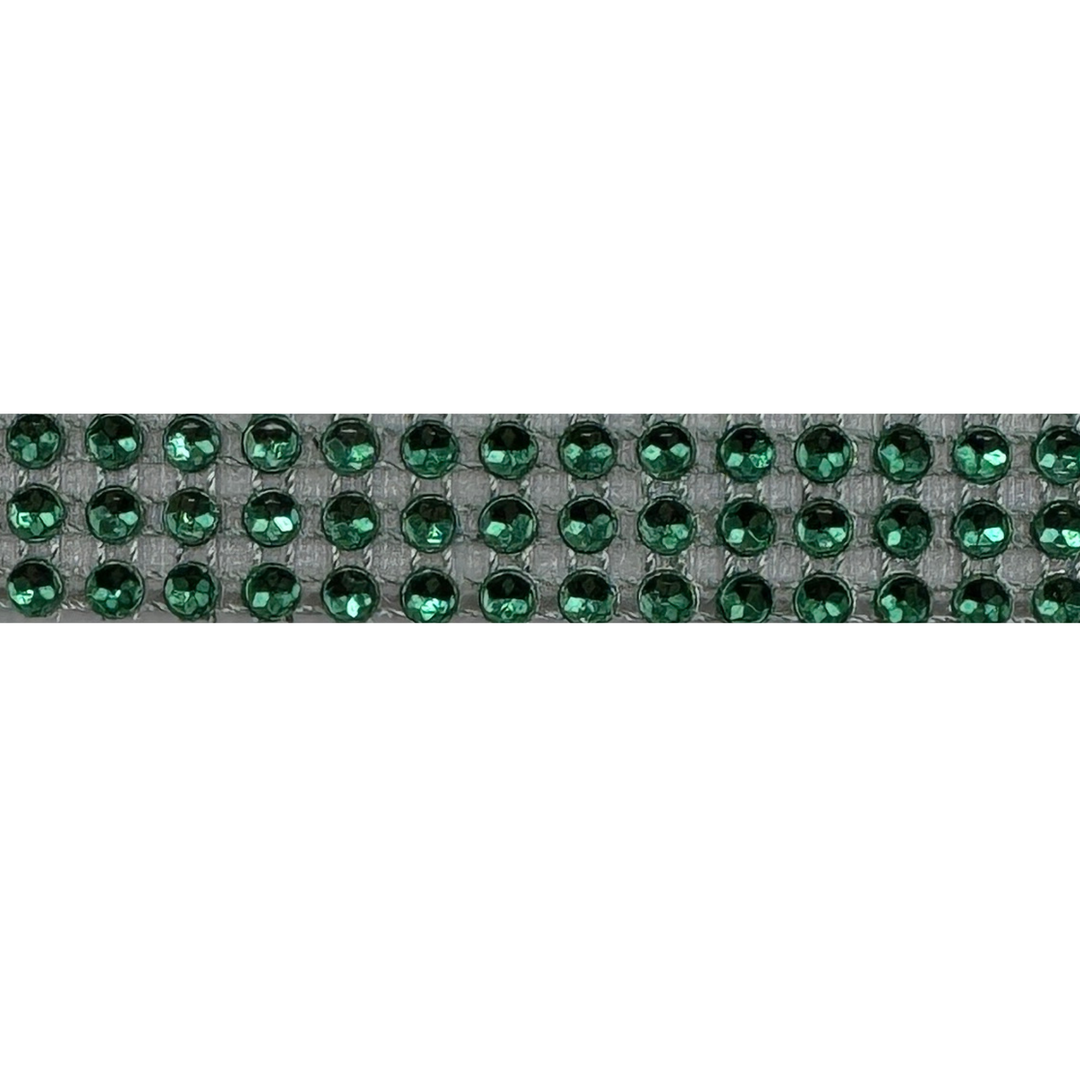Emerald Skinny Crystal Bling Interchangeable Visor Band