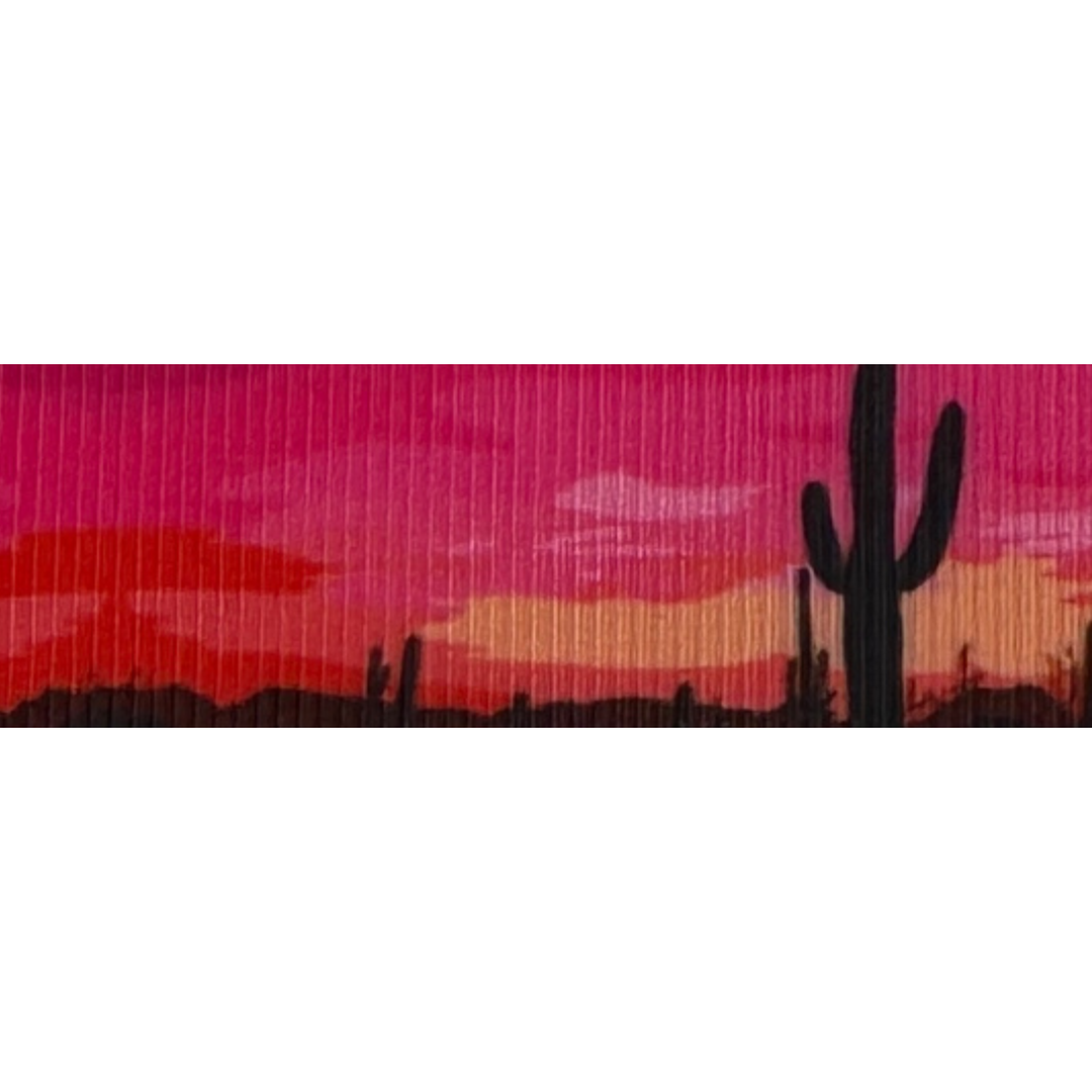 Sunset Bloom Cactus Interchangeable Visor Band