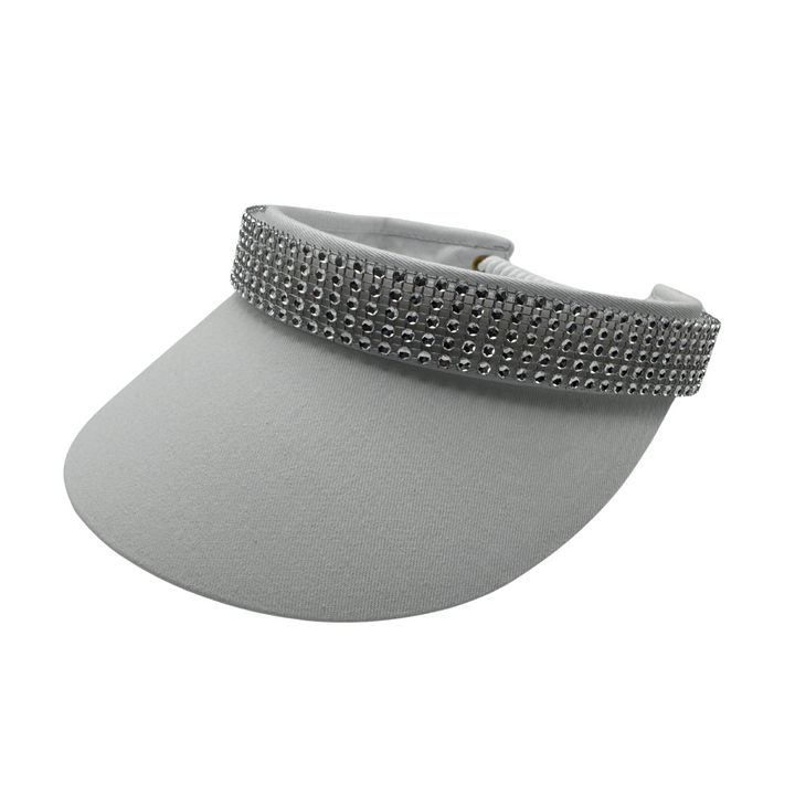 Crystal Bling Silver Interchangeable Visor Band