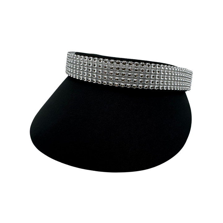 Silver Crystal Bling Interchangeable Visor Band
