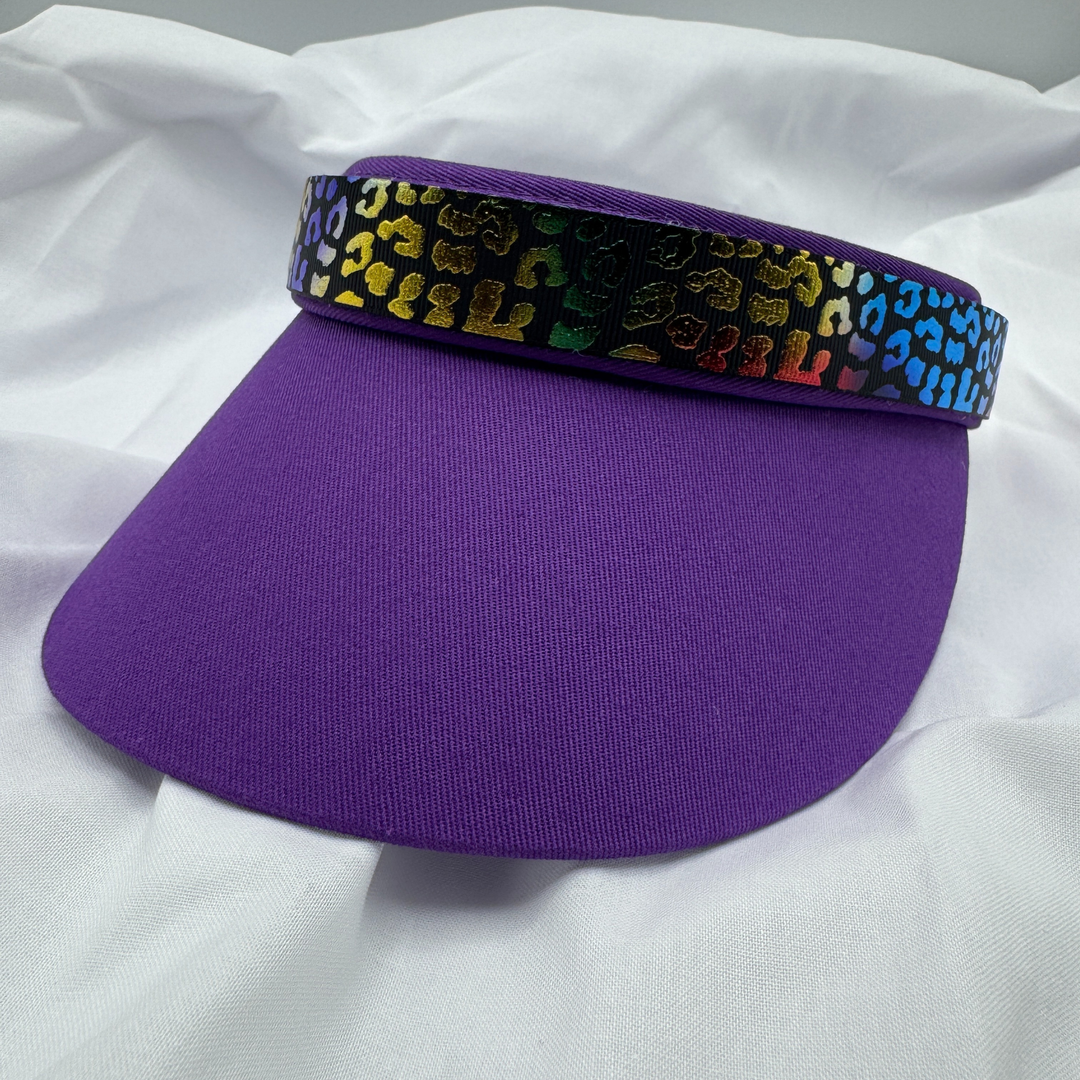 Metallic Animal Print Interchangeable Visor Band