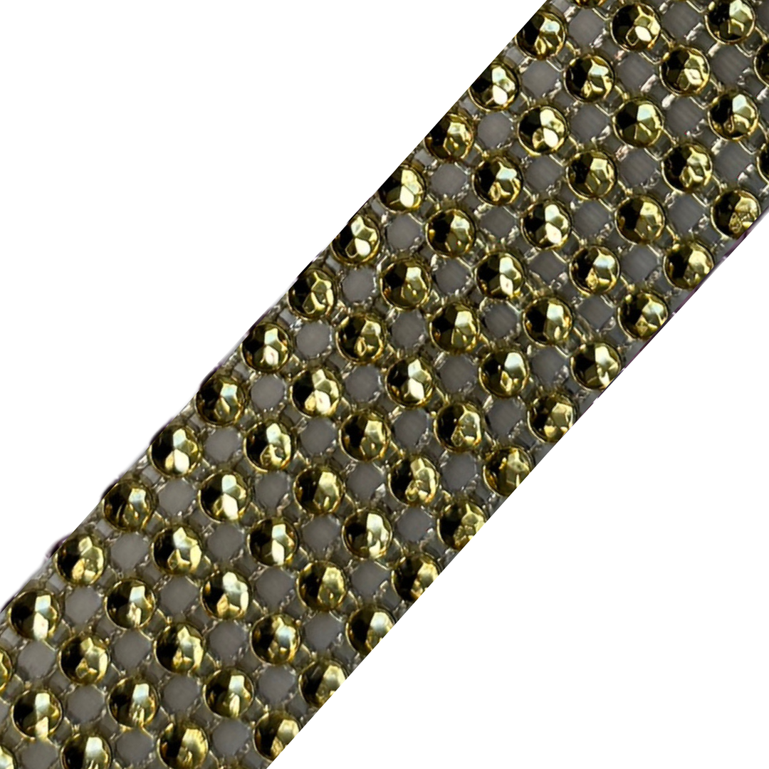Gold Crystal Bling Interchangeable Visor Band