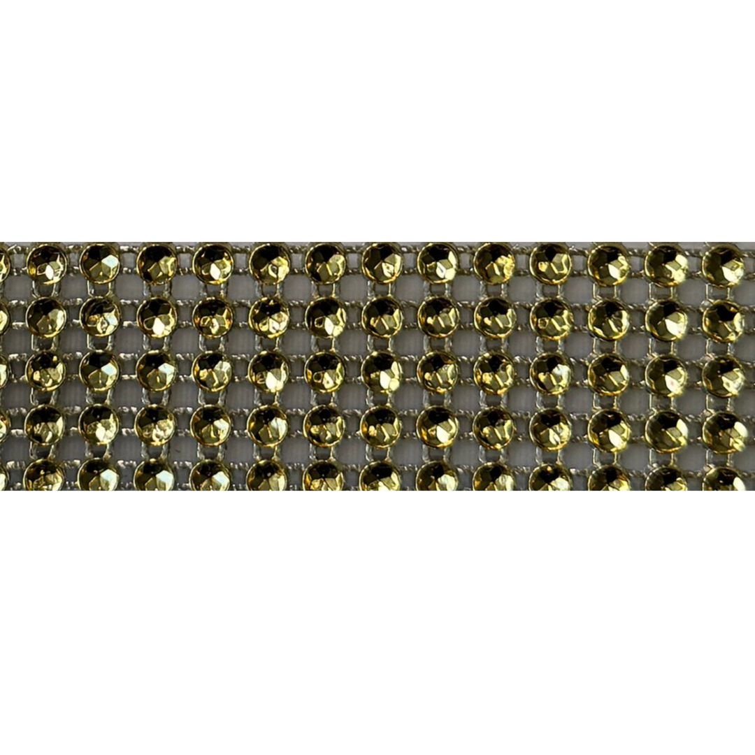 Gold Crystal Bling Interchangeable Visor Band