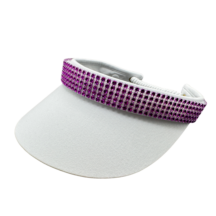 Crystal Bling Purple Interchangeable Visor Band