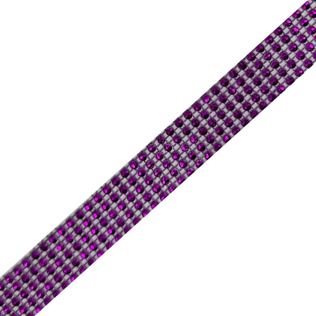 Purple Crystal Bling Interchangeable Visor Band