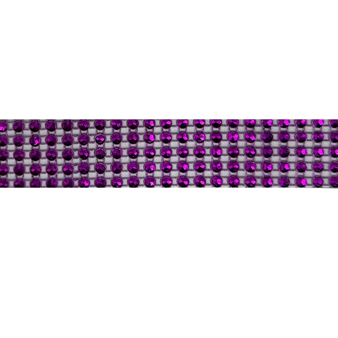 Purple Crystal Bling Interchangeable Visor Band