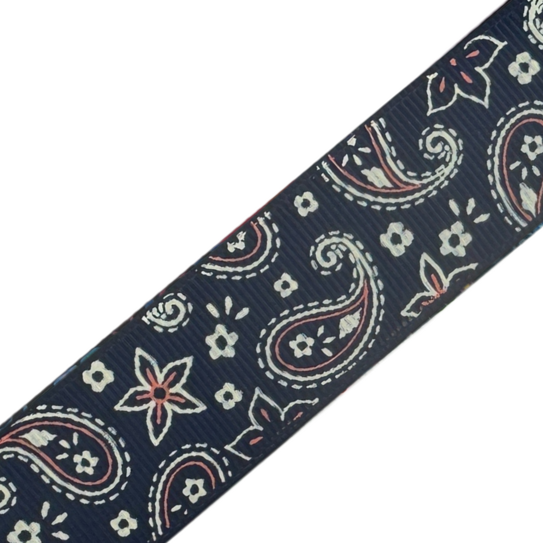 Navy Paisley Interchangeable Visor Band