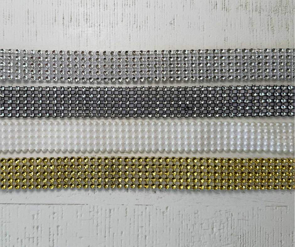 Ladies' Crystal Bling Visor Starter Bundle (2 Visors +4 Interchangeable Bands)