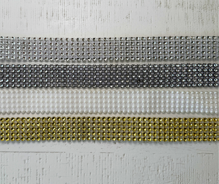 Ladies' Crystal Bling Visor Starter Bundle (2 Visors +4 Interchangeable Bands)