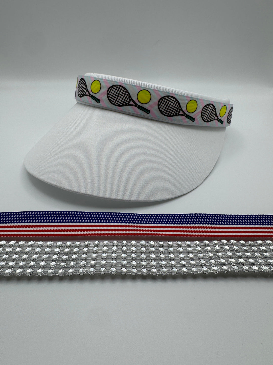 Ladies' Tennis Visor Starter Bundle (2 Visors + 4 Interchangeable Bands)
