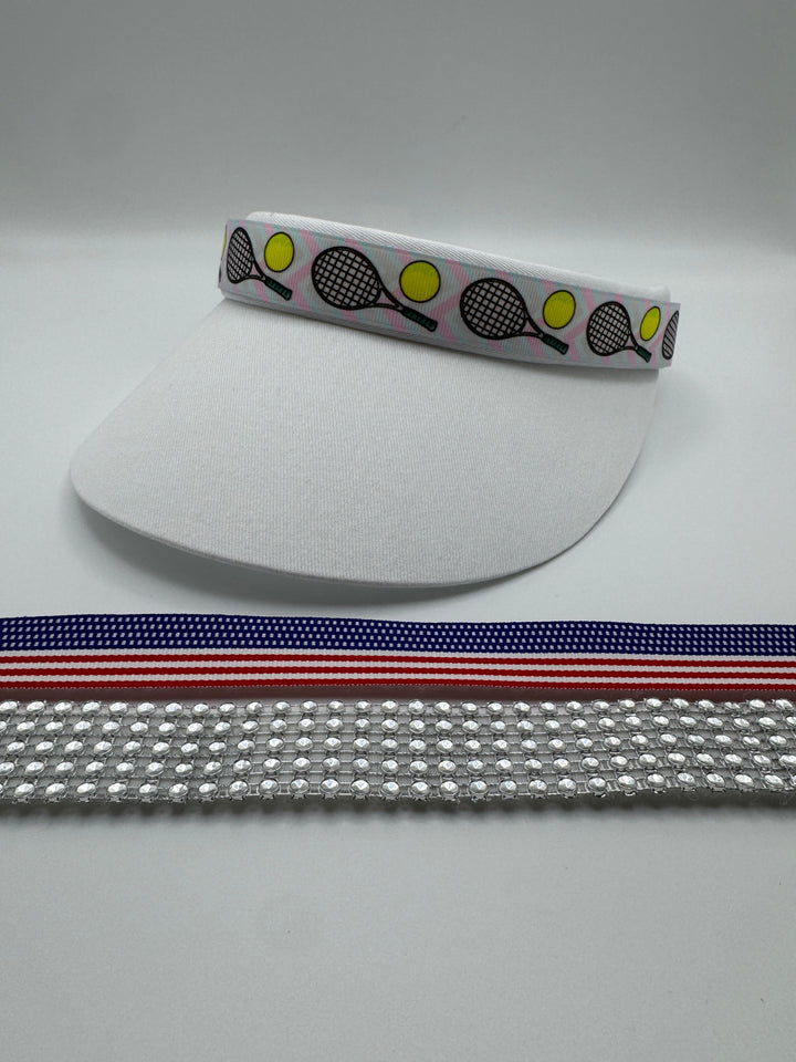 Ladies' Tennis Visor Starter Bundle (2 Visors + 4 Interchangeable Bands)