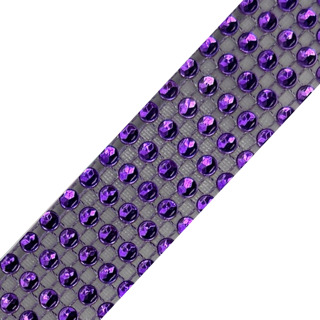 Purple Crystal Bling Interchangeable Visor Band