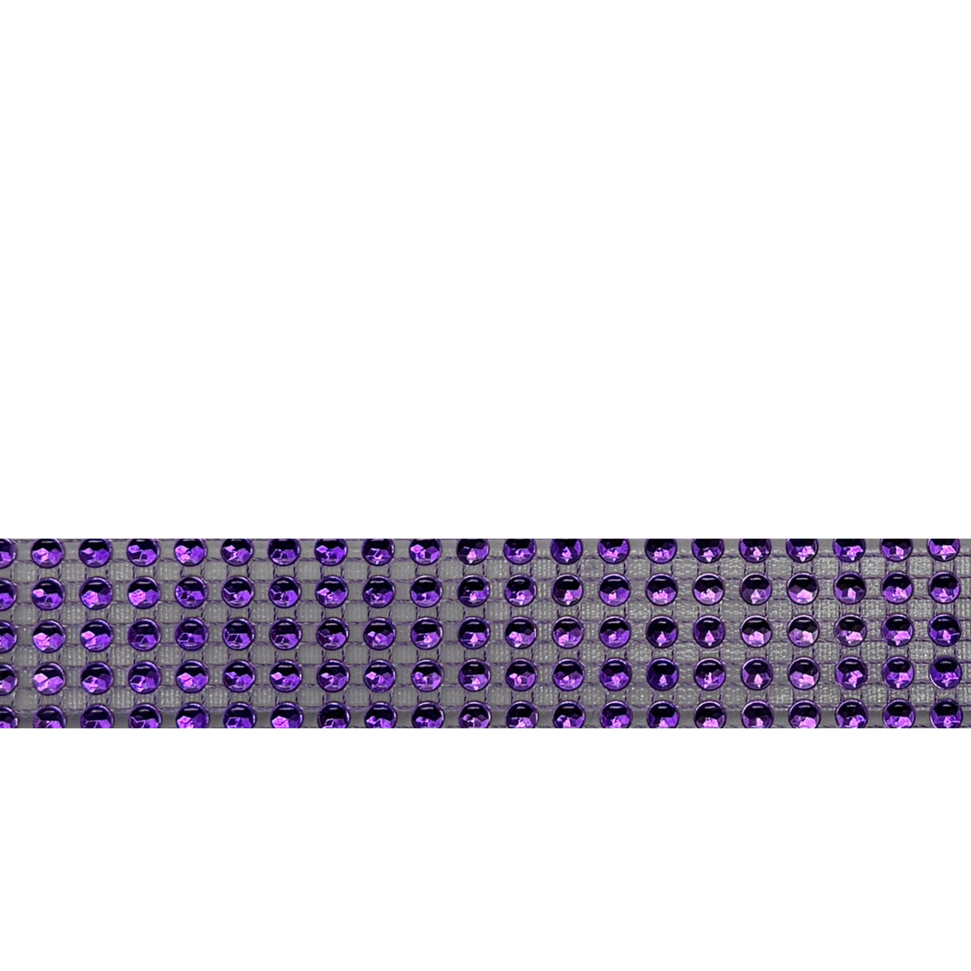 Purple Crystal Bling Interchangeable Visor Band