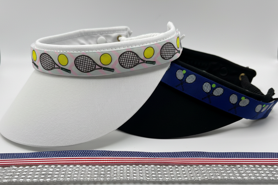 Tennis visors with corrected lighting